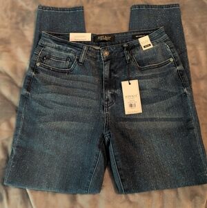 Judy Blue Women's Dark Blue Mid Rise Relaxed Fit Jeans 9/29